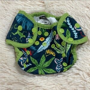 Thirsties Cloth Swim Diaper in Leap Frog size 1